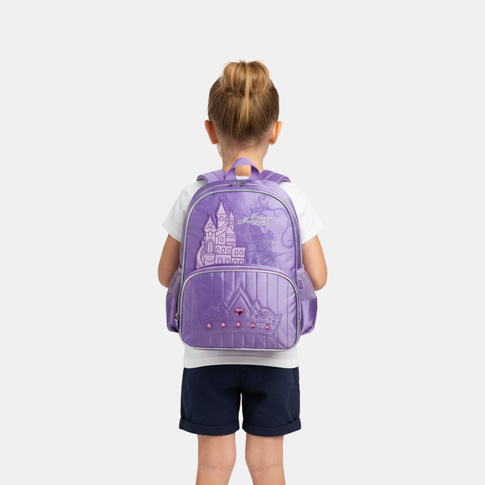 Mochila Kids Castelo com Luzes Lilás