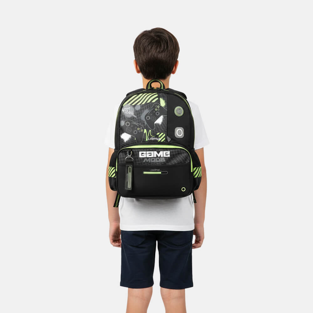 Mochila Infantil Game Preta