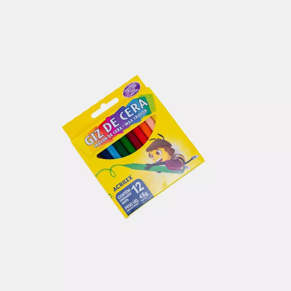 Giz de cera 12 cores – Acrilex