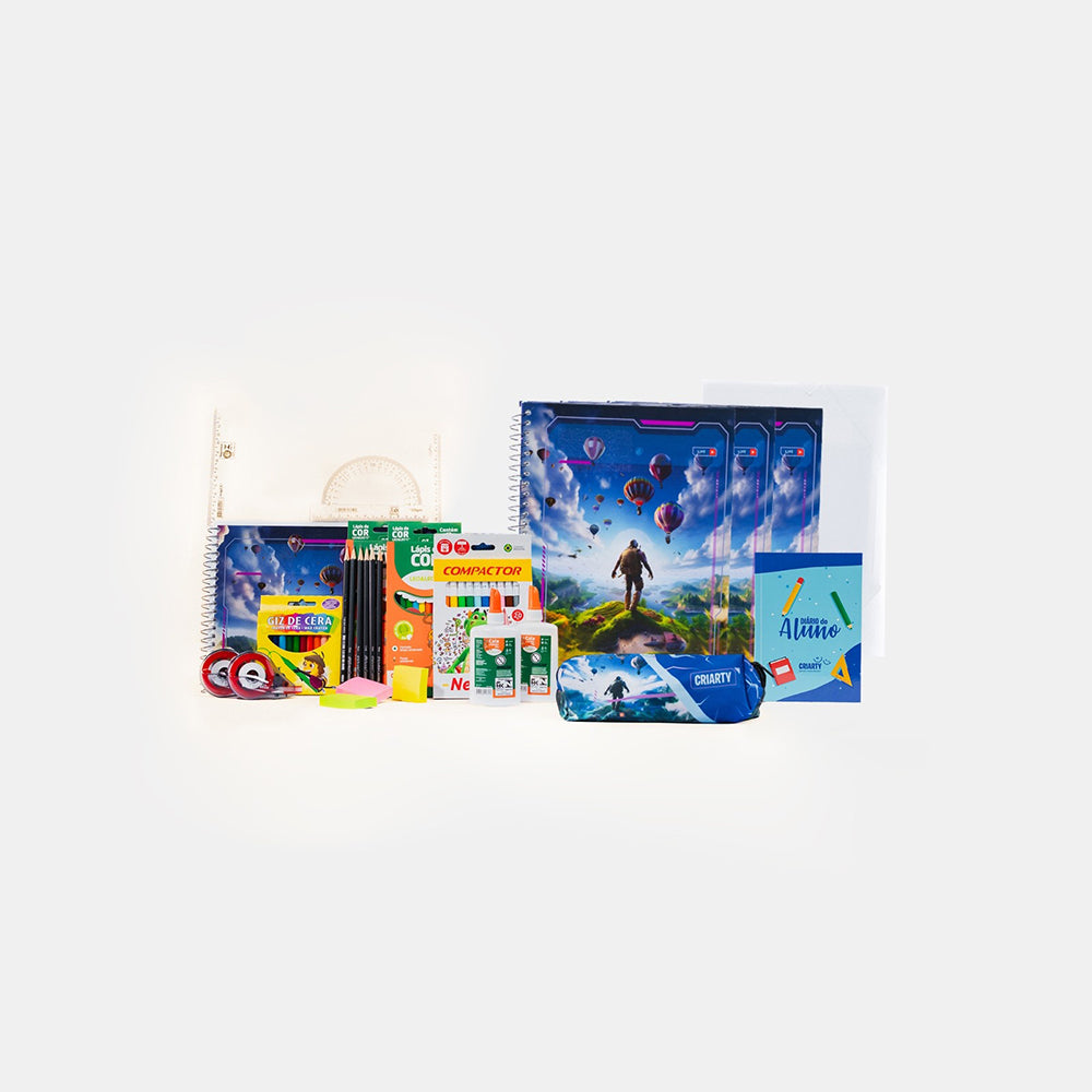 Kit VI. Ensino Fundamental - Ciclo Autoral - Caderno Gamer / Estojo Gamer