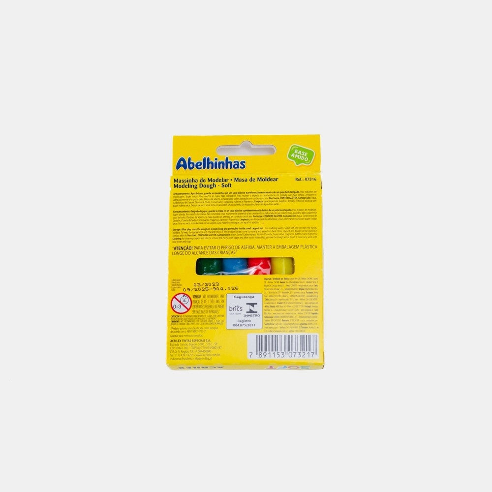 Massa de modelar 6 cores – Acrilex