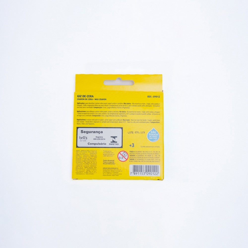 Giz de cera 12 cores – Acrilex