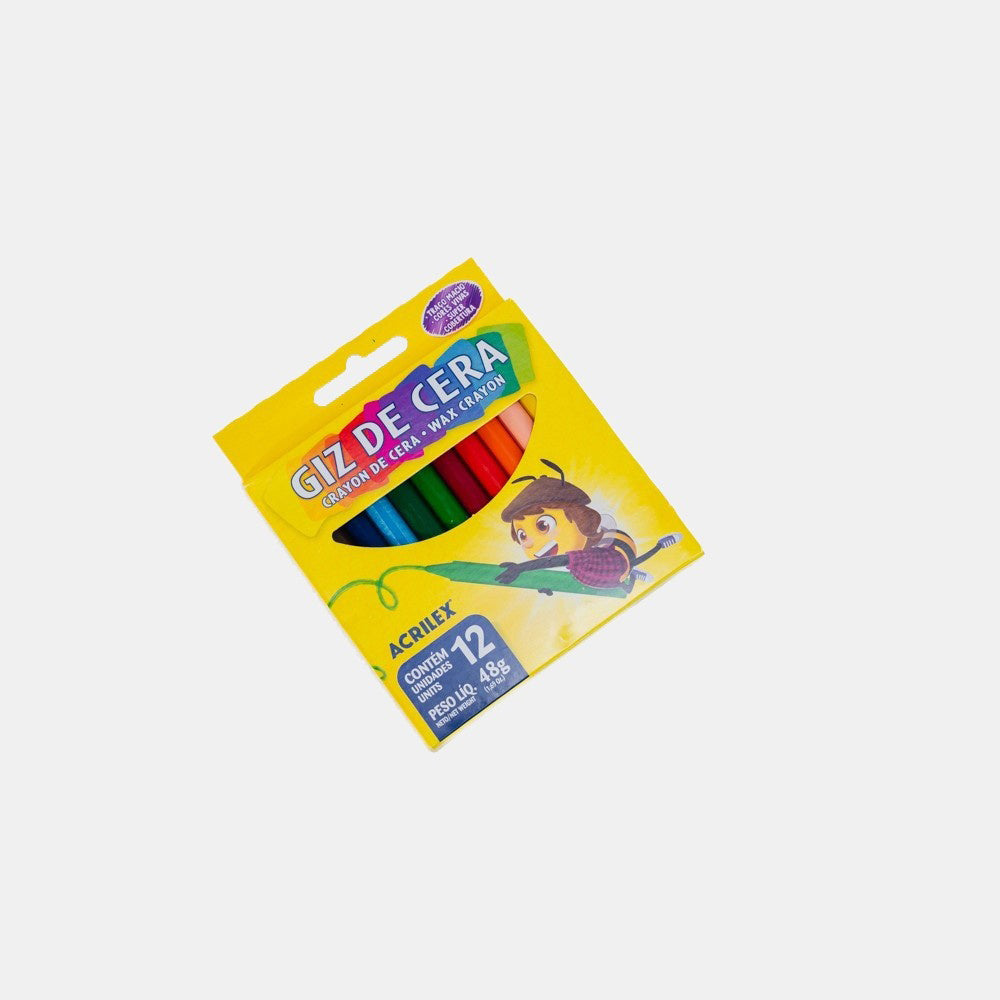 Giz de cera 12 cores – Acrilex