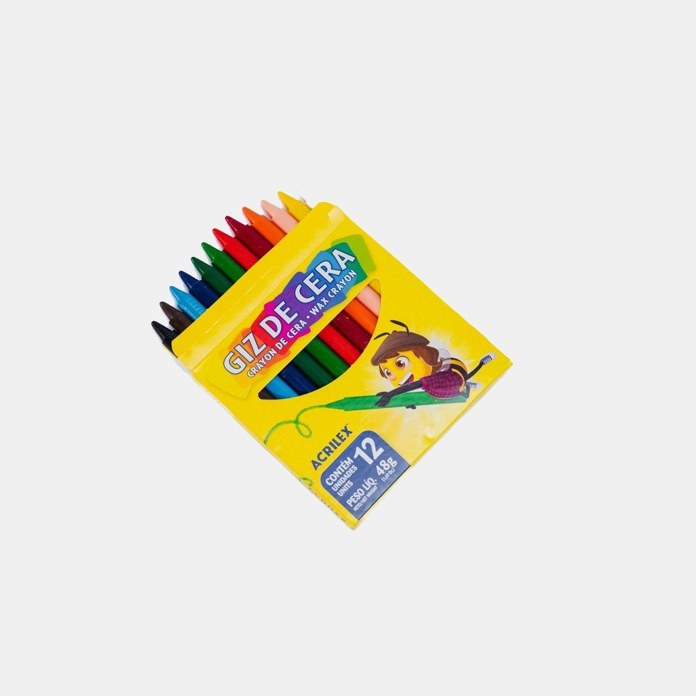 Giz de cera 12 cores – Acrilex