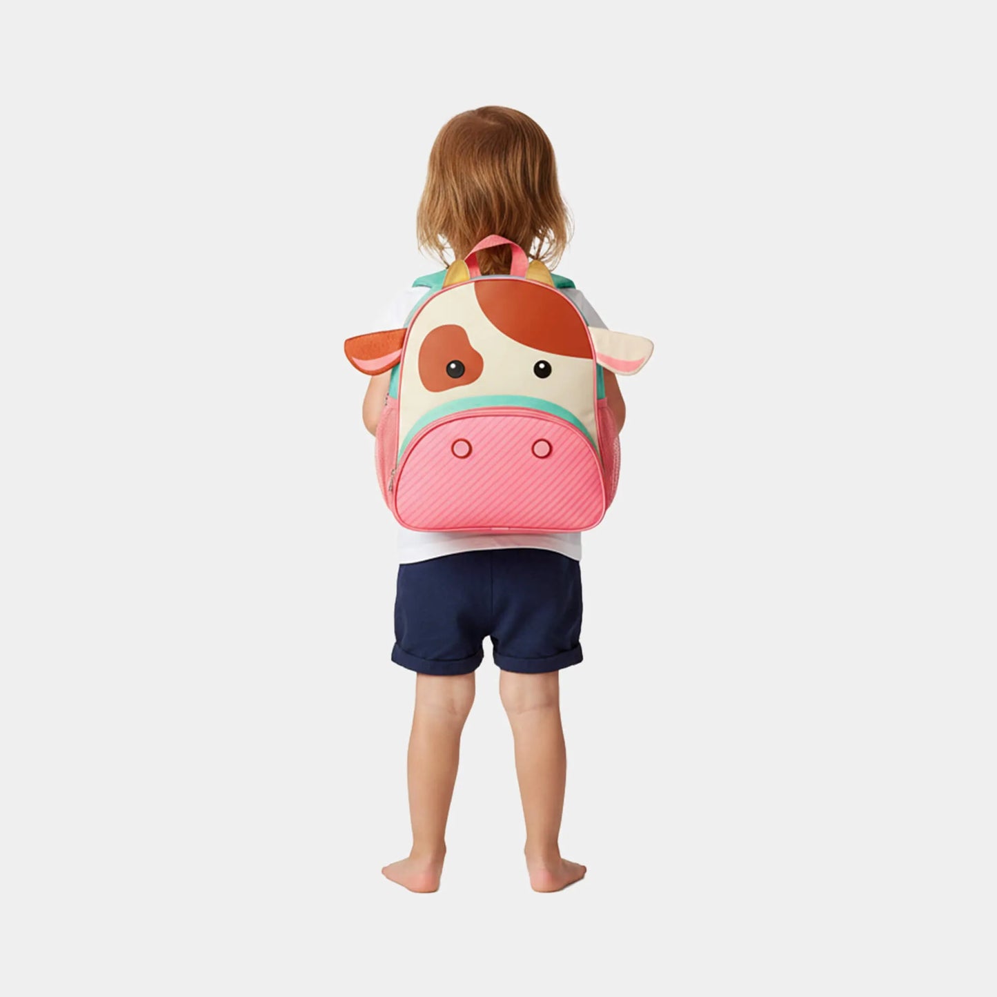 Mochila Baby Vaca Rosa