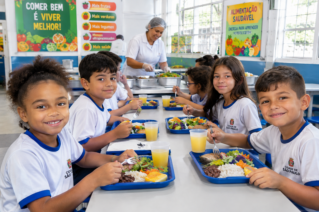 Merenda Escolar em SP: Alimentação Mais Saudável para Seu Filho em 2026 — Já Garantiu o Uniforme com o DuePay?