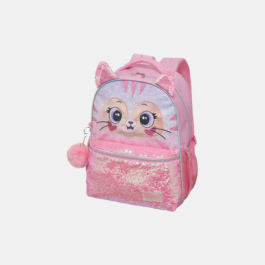Mochila Infantil Gatinha Rosa - Pacific