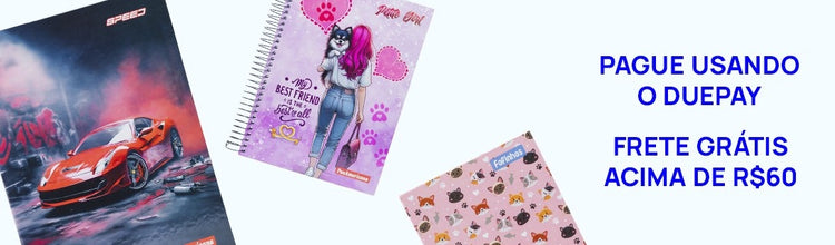 Caderno escolar oficial SP: resistente, leve e prático