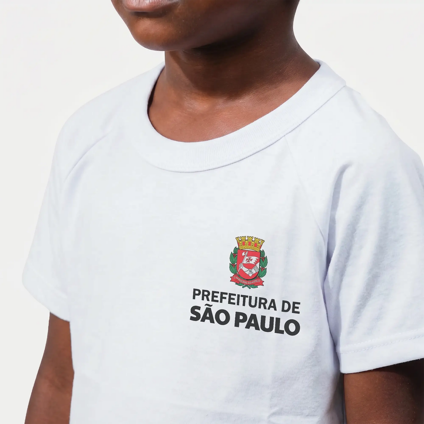 Camiseta Escolar - Prefeitura de São Paulo/SP - Gola Branca