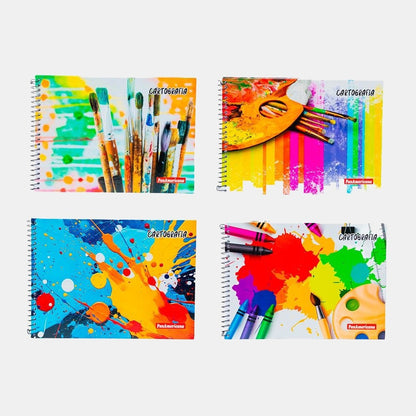 Caderno de Desenho Panamericana - 96 Folhas