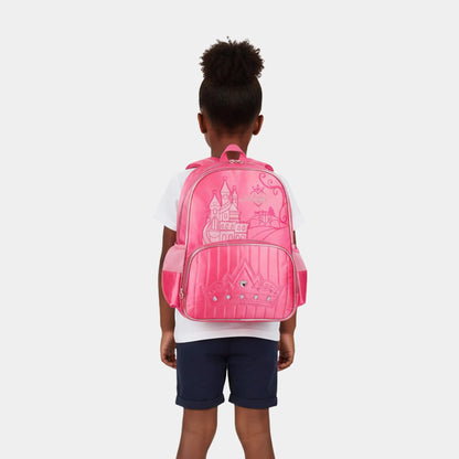 Mochila Kids Castelo com Luzes Rosa