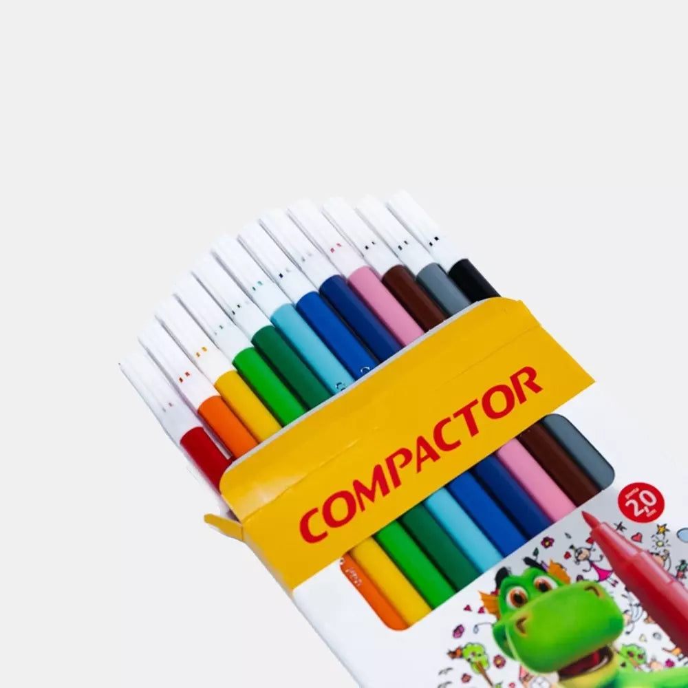 Canetinha hidrográfica 12 Cores – Compactor