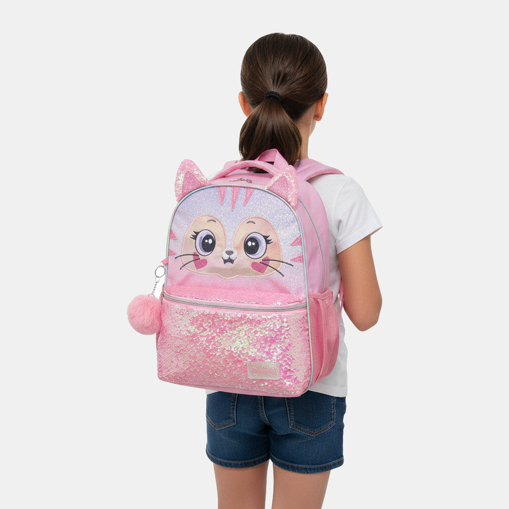 Mochila Infantil Gatinha Rosa - Pacific