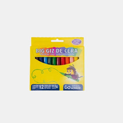 Giz de cera jumbo 12 cores – Acrilex
