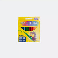 Giz de cera 12 cores – Acrilex