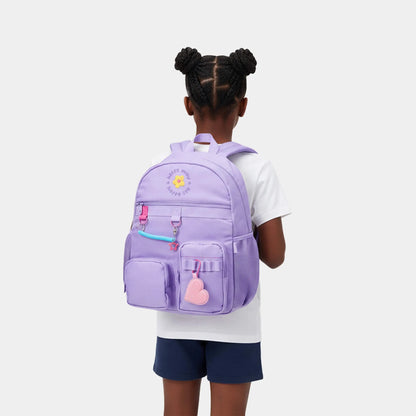 Mochila Juvenil Happy Girls Lilás