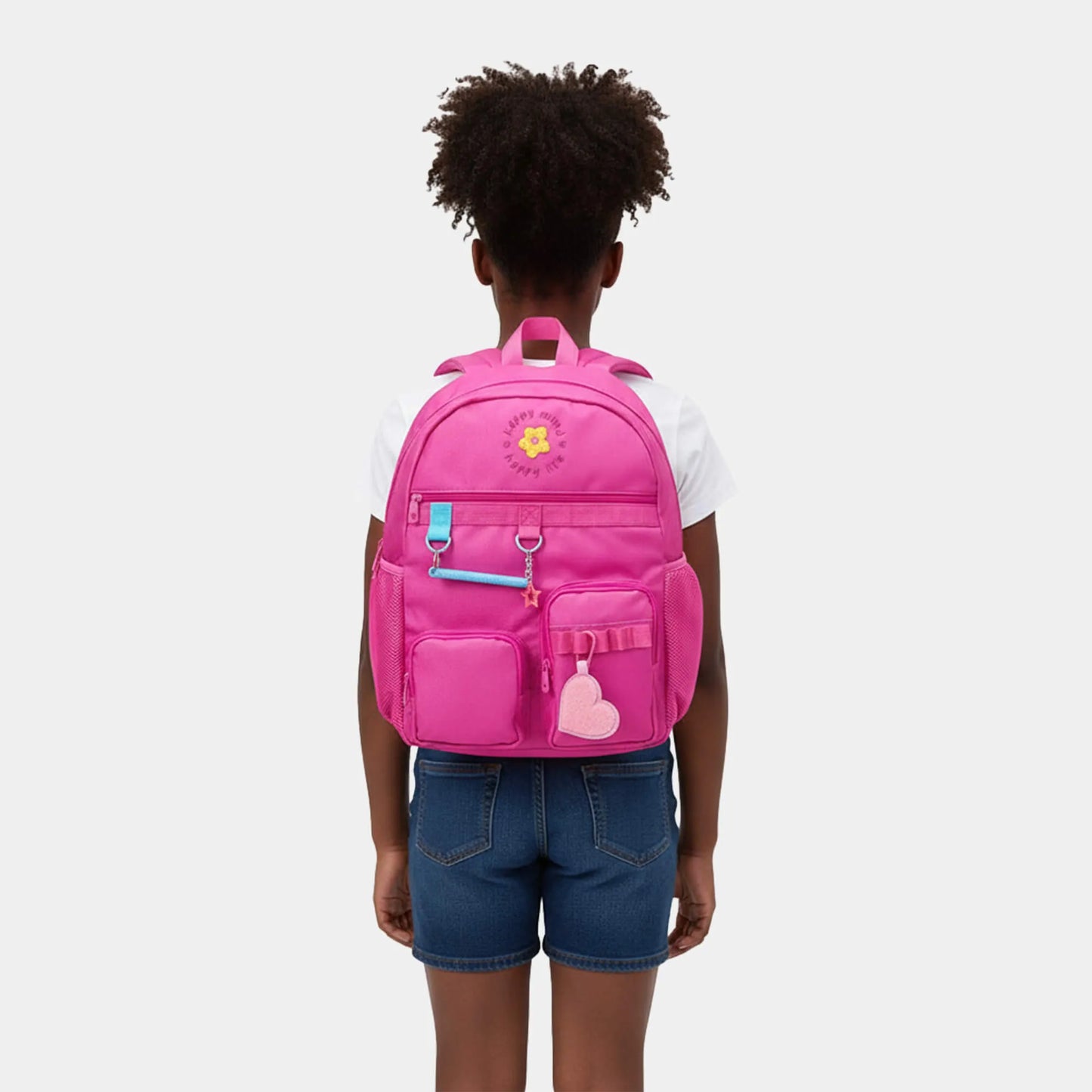 Mochila Juvenil Happy Girls Rosa