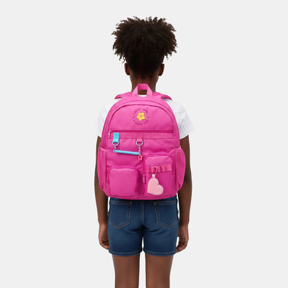 Mochila Juvenil Happy Girls Rosa
