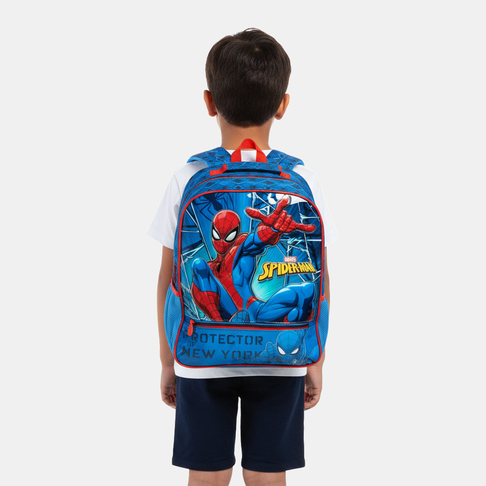 Mochila Infantil Homem Aranha Azul