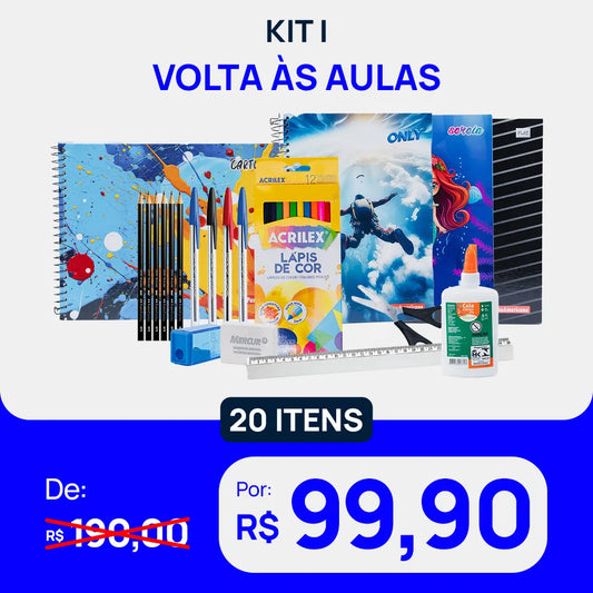 Kit I. Volta às Aulas Promocional - Masculino