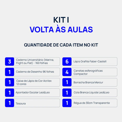 Kit I. Volta às Aulas Promocional - Feminino