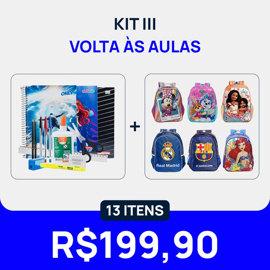 Combo - Kit III Volta às Aulas