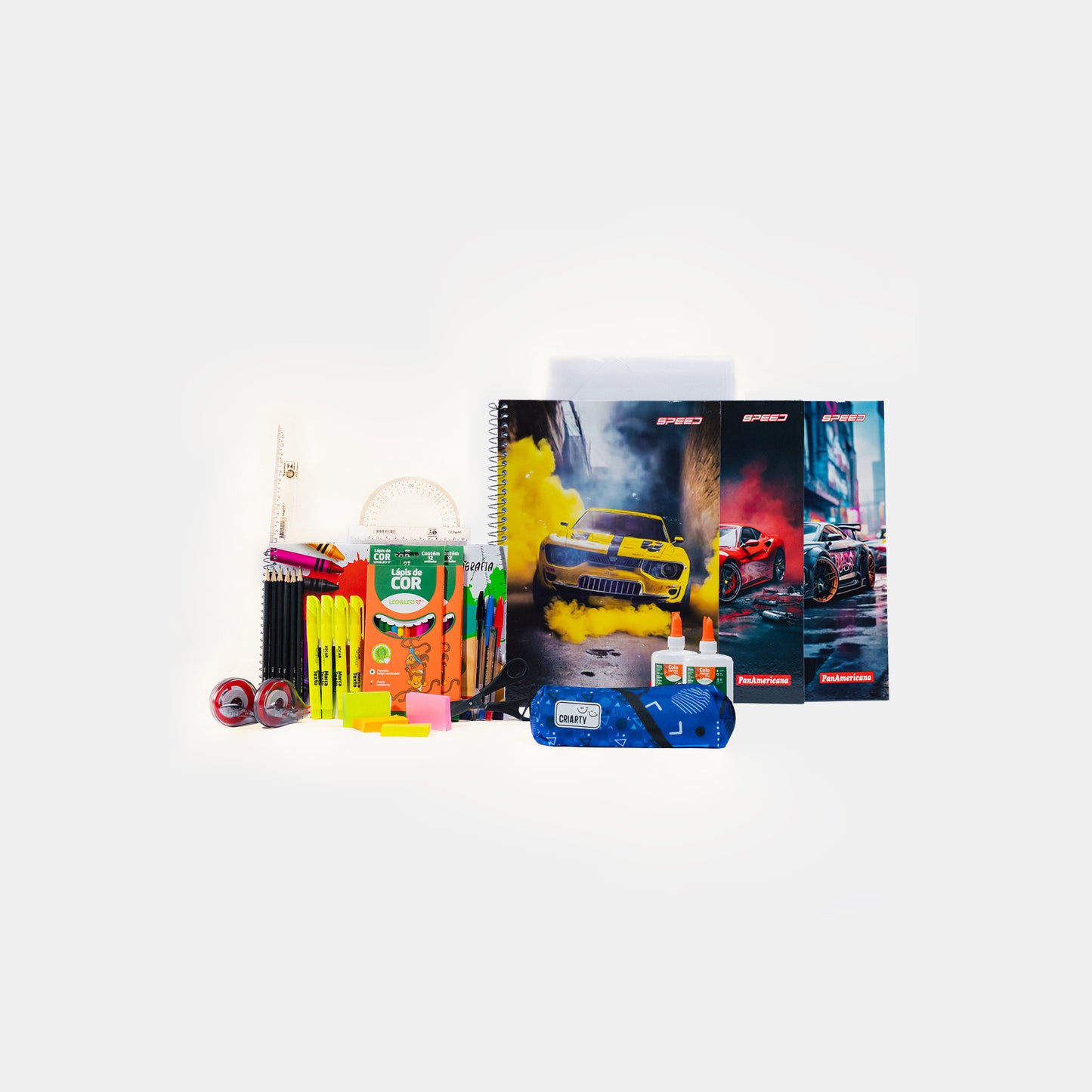 Kit VI. Ensino Fundamental - Ciclo Autoral - Caderno Speed / Estojo Criarty