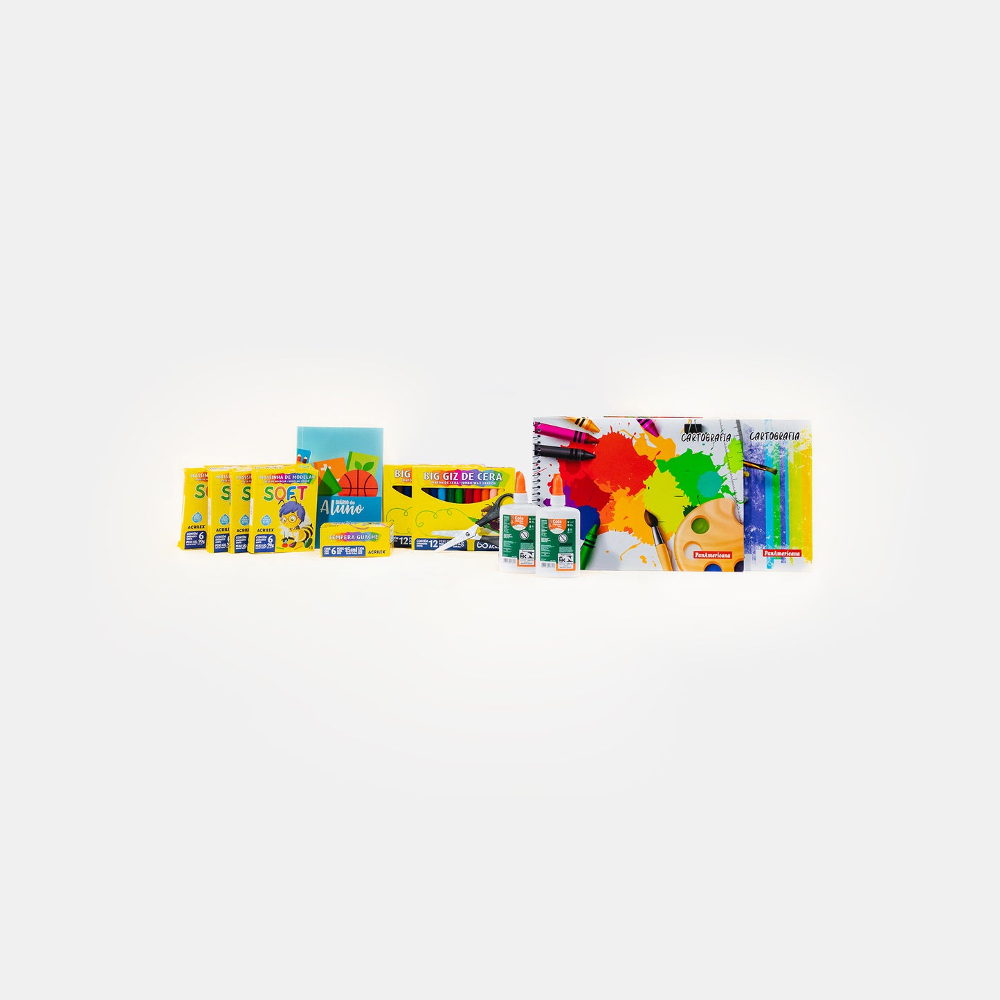 Kit II. Educação Infantil - Mini Grupo I e II - Caderno de Desenho Aquarela
