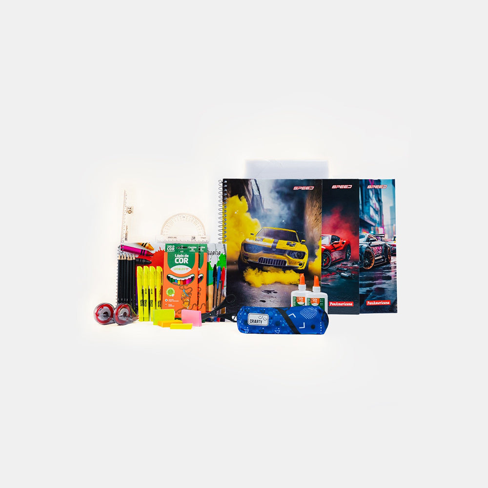 Kit VI. Ensino Fundamental - Ciclo Autoral - Caderno Speed / Estojo Criarty