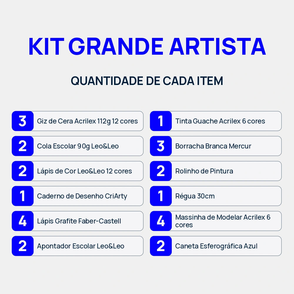 KIT Grande Artista