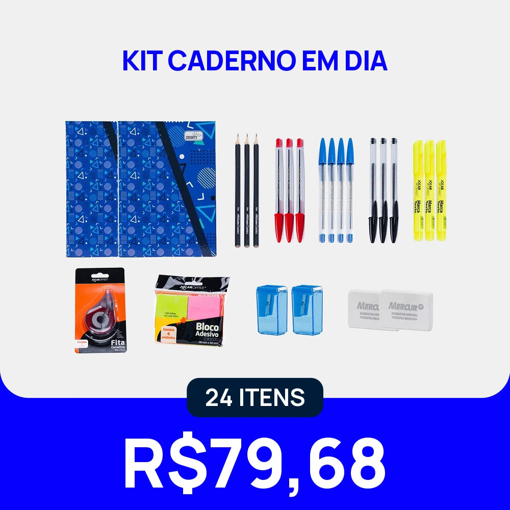 KIT Caderno em Dia