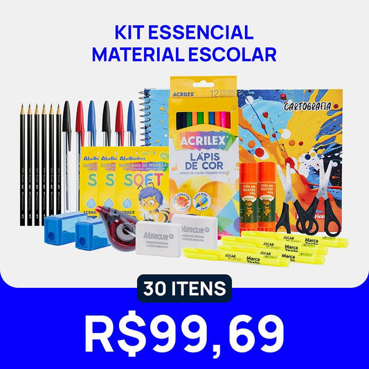 Kit Essencial - Material Escolar