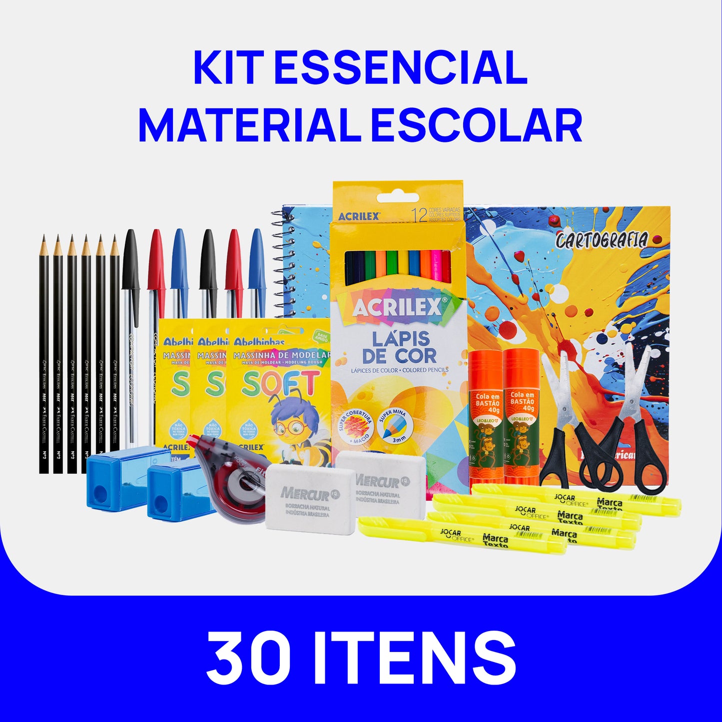 Kit Essencial - Material Escolar