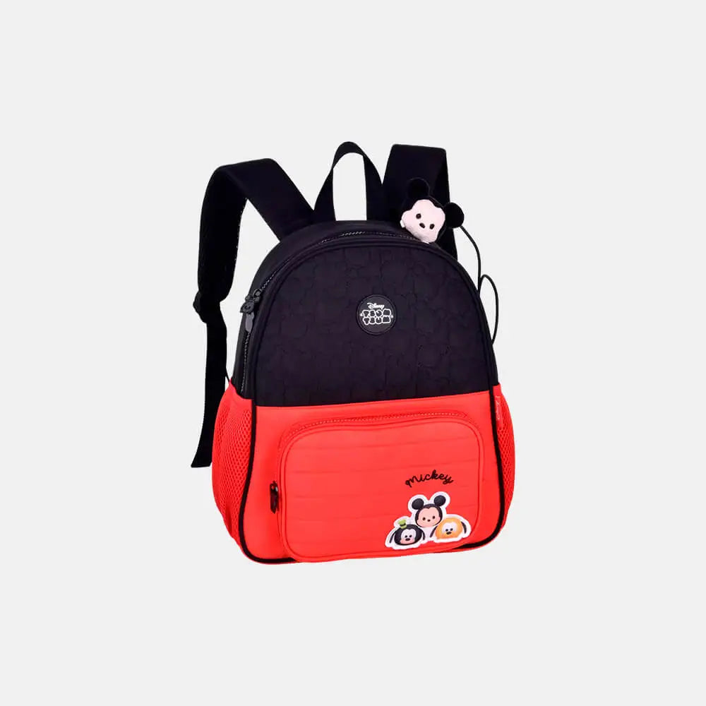 Mochila Baby Mickey Tsum Tsum Preta e Vermelha