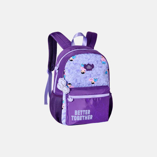 Mochila Juvenil Stitch Tsum Tsum Lilás