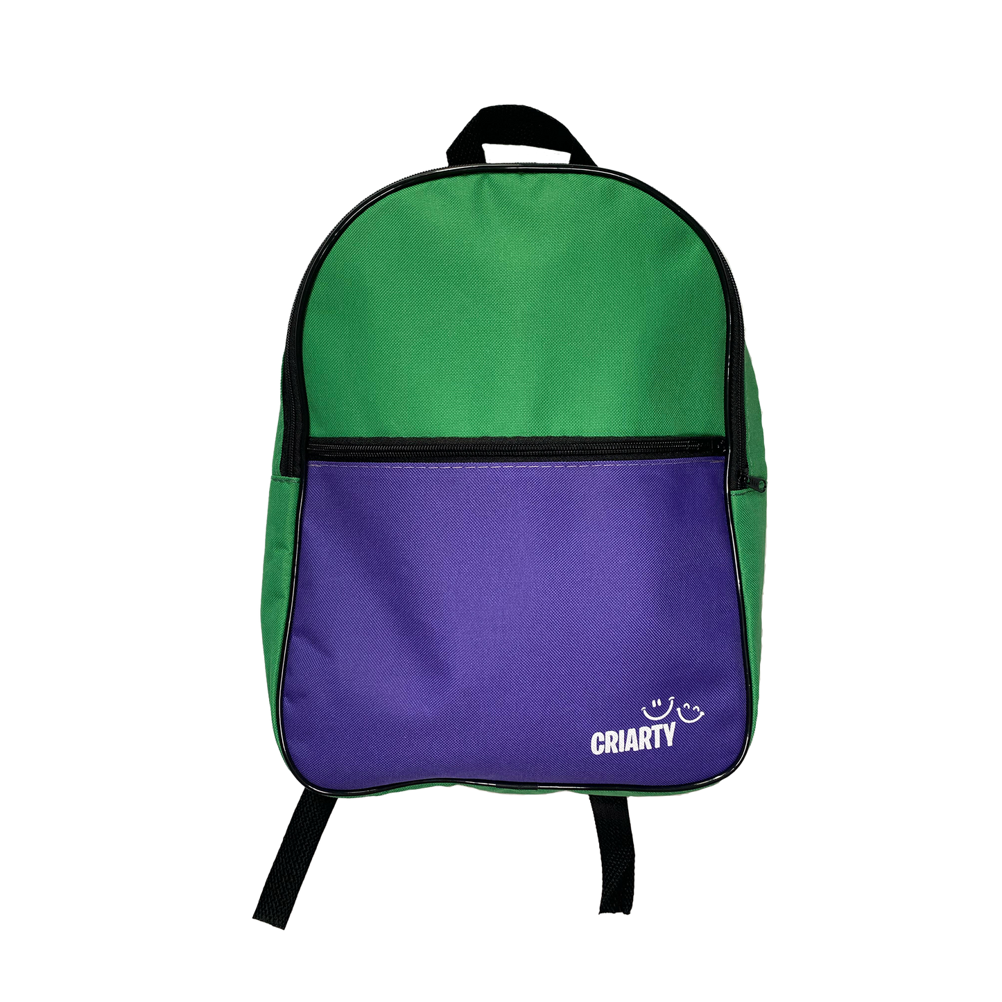 Mochila escolar Criarty - Verde/Roxo