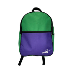 Mochila escolar Criarty - Verde/Roxo