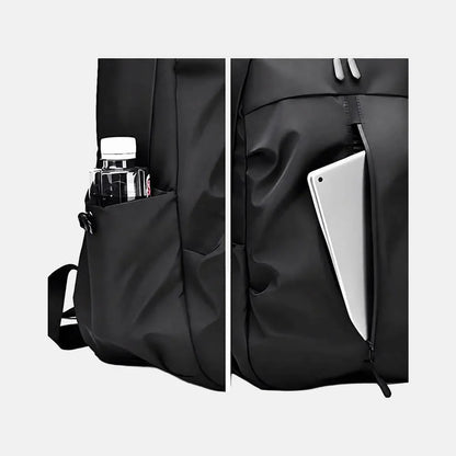 Mochila Adulto Lona Resinada Preta