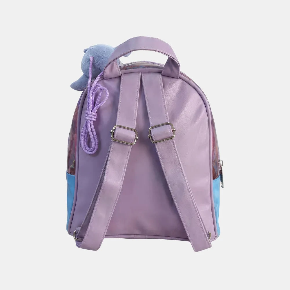 Mochila Baby Stitch Lilás - costas