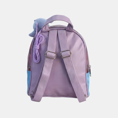 Mochila Baby Stitch Lilás - costas