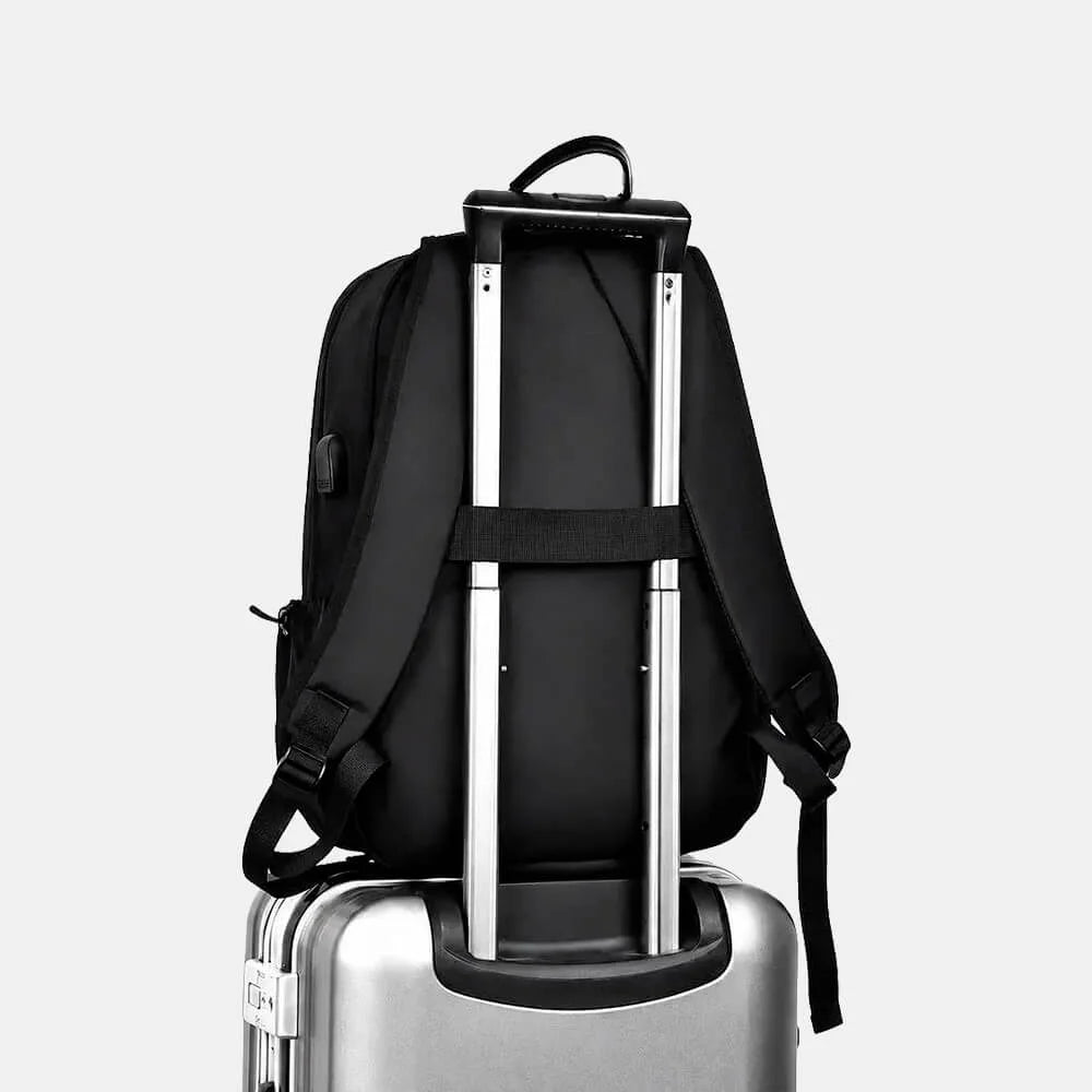 Mochila Adulto Lona Resinada Preta