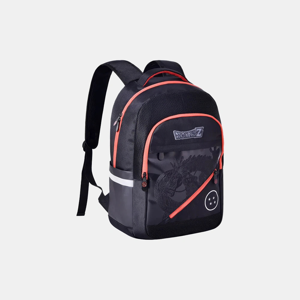 Mochila Infantil DragonBallZ Preta/Vermelha - frente