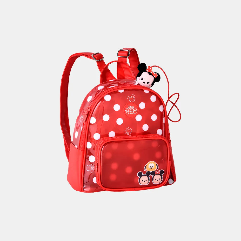 Mochila Baby Minnie Tsum Tsum Vermelha