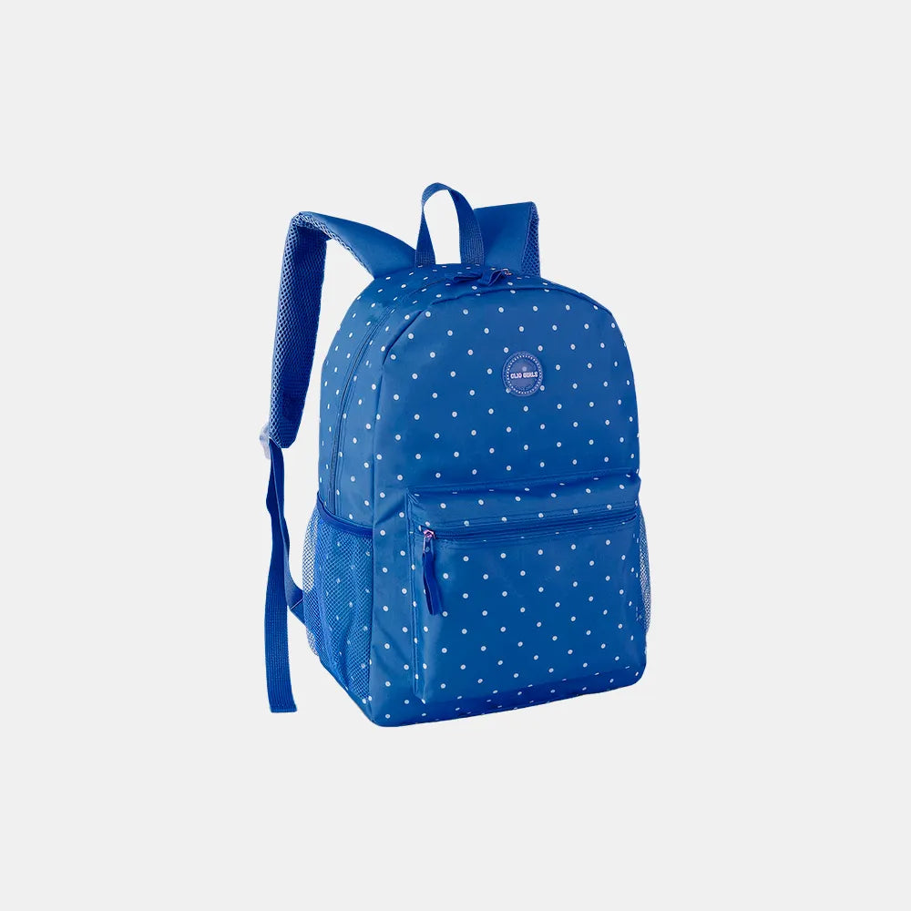 Mochila Juvenil Poá Azul