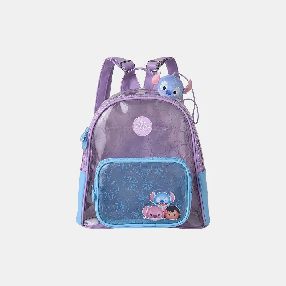 Mochila Baby Stitch Lilás - frente