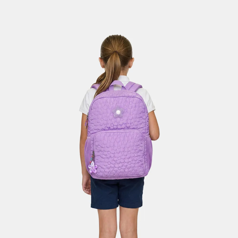 Mochila Juvenil Flor Lilás Clio - humanizada