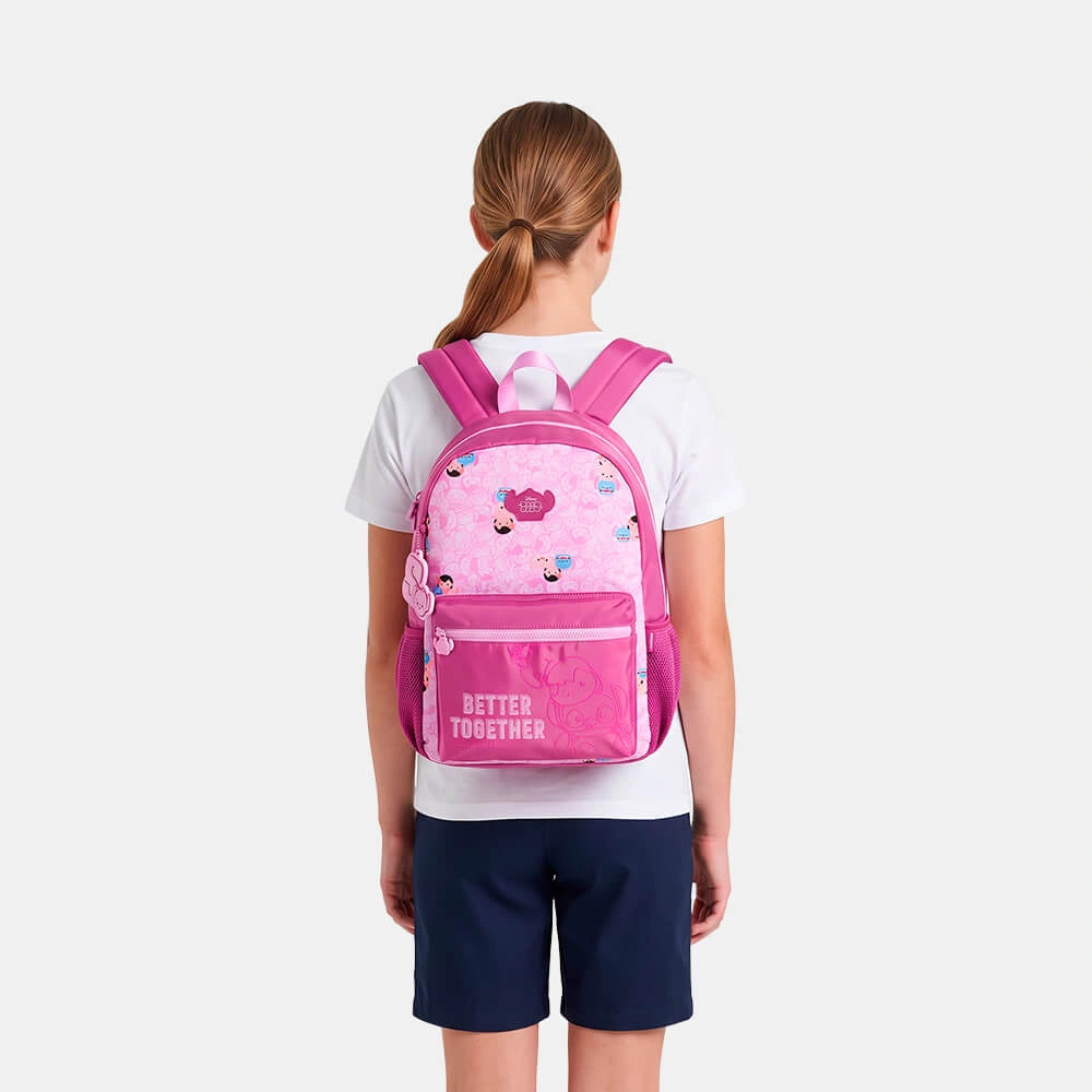 Mochila Juvenil Stitch Tsum Tsum Rosa