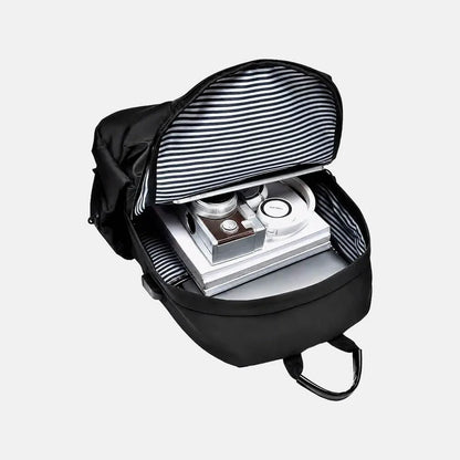 Mochila Adulto Lona Resinada Preta