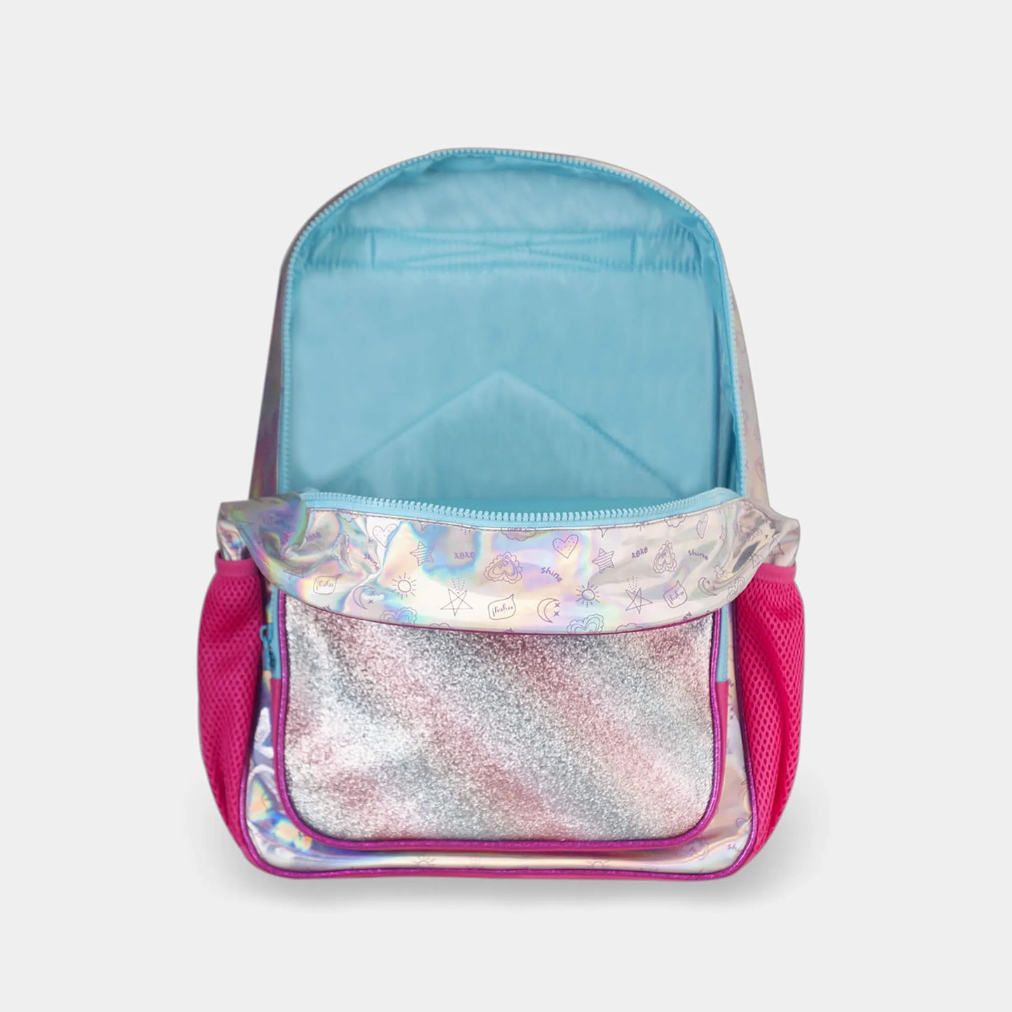 Mochila Kids Holográfica Rosa