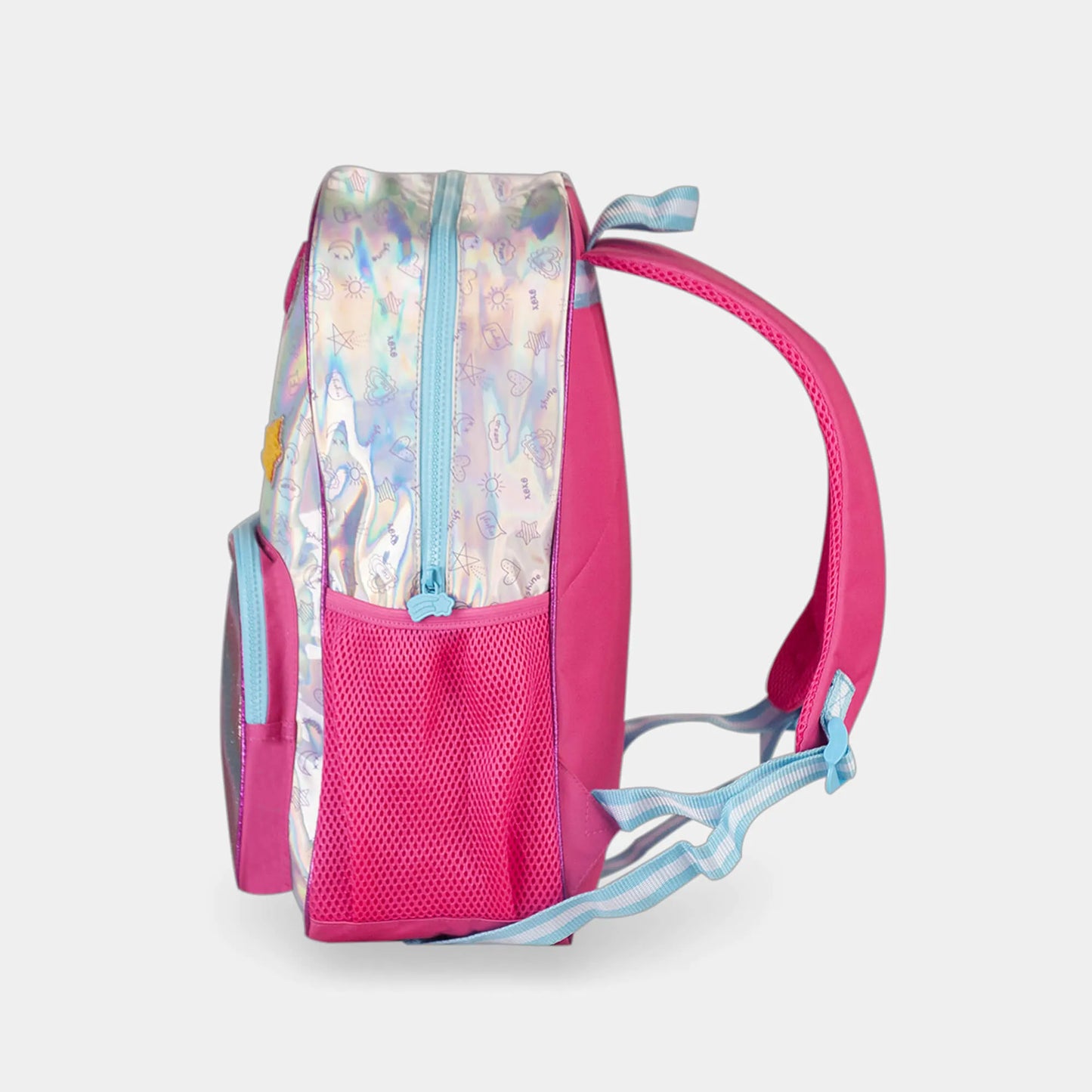 Mochila Kids Holográfica Rosa